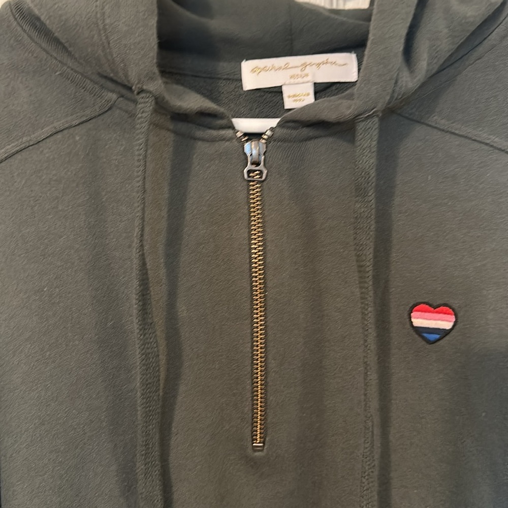 Spiritual gangster, heart, moonlight, half zip hoodie - Picture 4 of 6
